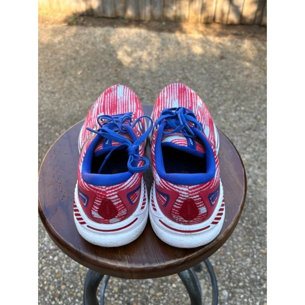 Brooks Adrenaline Gts Womens Size 9.5 Red White Athletic Lace-up Closure